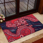 Melbourne Demons NAIDOC Week 2026 Rubber Doormat Australian Aboriginal Dot Art Dreamtime Pattern Style