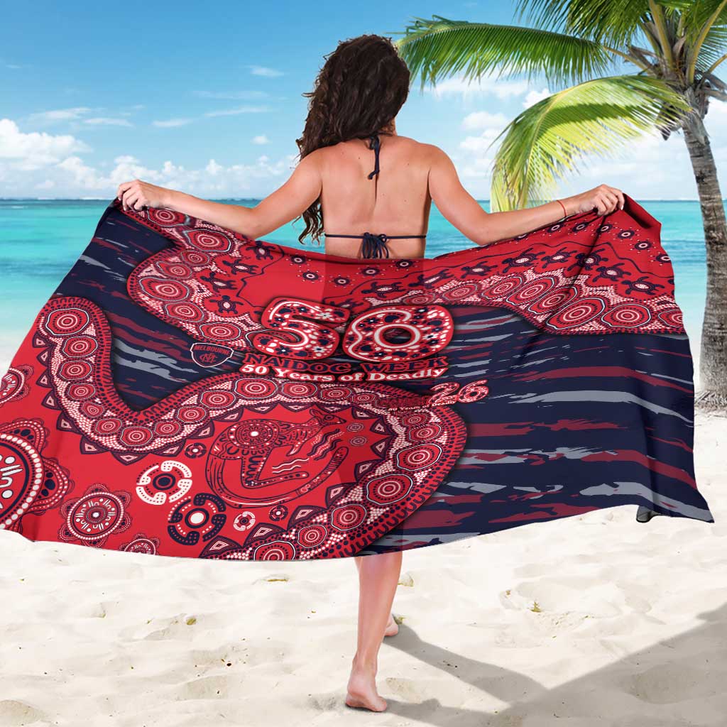 Melbourne Demons NAIDOC Week 2026 Sarong Australian Aboriginal Dot Art Dreamtime Pattern Style