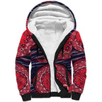 Melbourne Demons NAIDOC Week 2026 Sherpa Hoodie Australian Aboriginal Dot Art Dreamtime Pattern Style