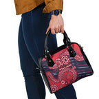Melbourne Demons NAIDOC Week 2026 Shoulder Handbag Australian Aboriginal Dot Art Dreamtime Pattern Style
