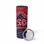 Melbourne Demons NAIDOC Week 2026 Skinny Tumbler Australian Aboriginal Dot Art Dreamtime Pattern Style