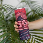 Melbourne Demons NAIDOC Week 2026 Skinny Tumbler Australian Aboriginal Dot Art Dreamtime Pattern Style