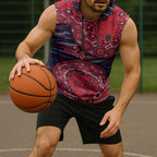 Melbourne Demons NAIDOC Week 2026 Sleeveless Hoodie Australian Aboriginal Dot Art Dreamtime Pattern Style