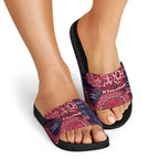Melbourne Demons NAIDOC Week 2026 Slide Sandals Australian Aboriginal Dot Art Dreamtime Pattern Style