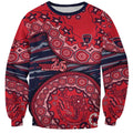 Melbourne Demons NAIDOC Week 2026 Sweatshirt Australian Aboriginal Dot Art Dreamtime Pattern Style