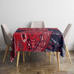 Melbourne Demons NAIDOC Week 2026 Tablecloth Australian Aboriginal Dot Art Dreamtime Pattern Style
