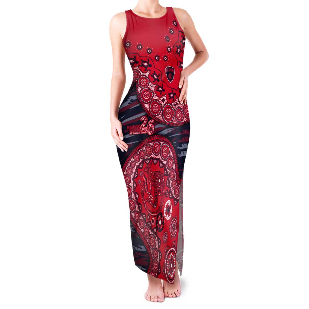 Melbourne Demons NAIDOC Week 2026 Tank Maxi Dress Australian Aboriginal Dot Art Dreamtime Pattern Style