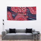 Melbourne Demons NAIDOC Week 2026 Tapestry Australian Aboriginal Dot Art Dreamtime Pattern Style