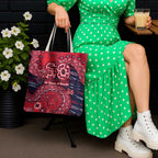 Melbourne Demons NAIDOC Week 2026 Tote Bag Australian Aboriginal Dot Art Dreamtime Pattern Style