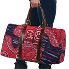 Melbourne Demons NAIDOC Week 2026 Travel Bag Australian Aboriginal Dot Art Dreamtime Pattern Style