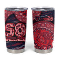Melbourne Demons NAIDOC Week 2026 Tumbler Cup Australian Aboriginal Dot Art Dreamtime Pattern Style
