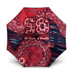 Melbourne Demons NAIDOC Week 2026 Umbrella Australian Aboriginal Dot Art Dreamtime Pattern Style