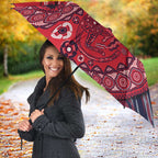 Melbourne Demons NAIDOC Week 2026 Umbrella Australian Aboriginal Dot Art Dreamtime Pattern Style