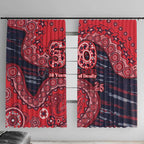 Melbourne Demons NAIDOC Week 2026 Window Curtain Australian Aboriginal Dot Art Dreamtime Pattern Style