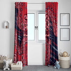 Melbourne Demons NAIDOC Week 2026 Window Curtain Australian Aboriginal Dot Art Dreamtime Pattern Style