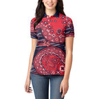Melbourne Demons NAIDOC Week 2026 Women Polo Shirt Australian Aboriginal Dot Art Dreamtime Pattern Style