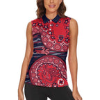 Melbourne Demons NAIDOC Week 2026 Women Sleeveless Polo Shirt Australian Aboriginal Dot Art Dreamtime Pattern Style
