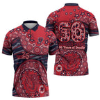 Melbourne Demons NAIDOC Week 2026 Zipper Polo Shirt Australian Aboriginal Dot Art Dreamtime Pattern Style