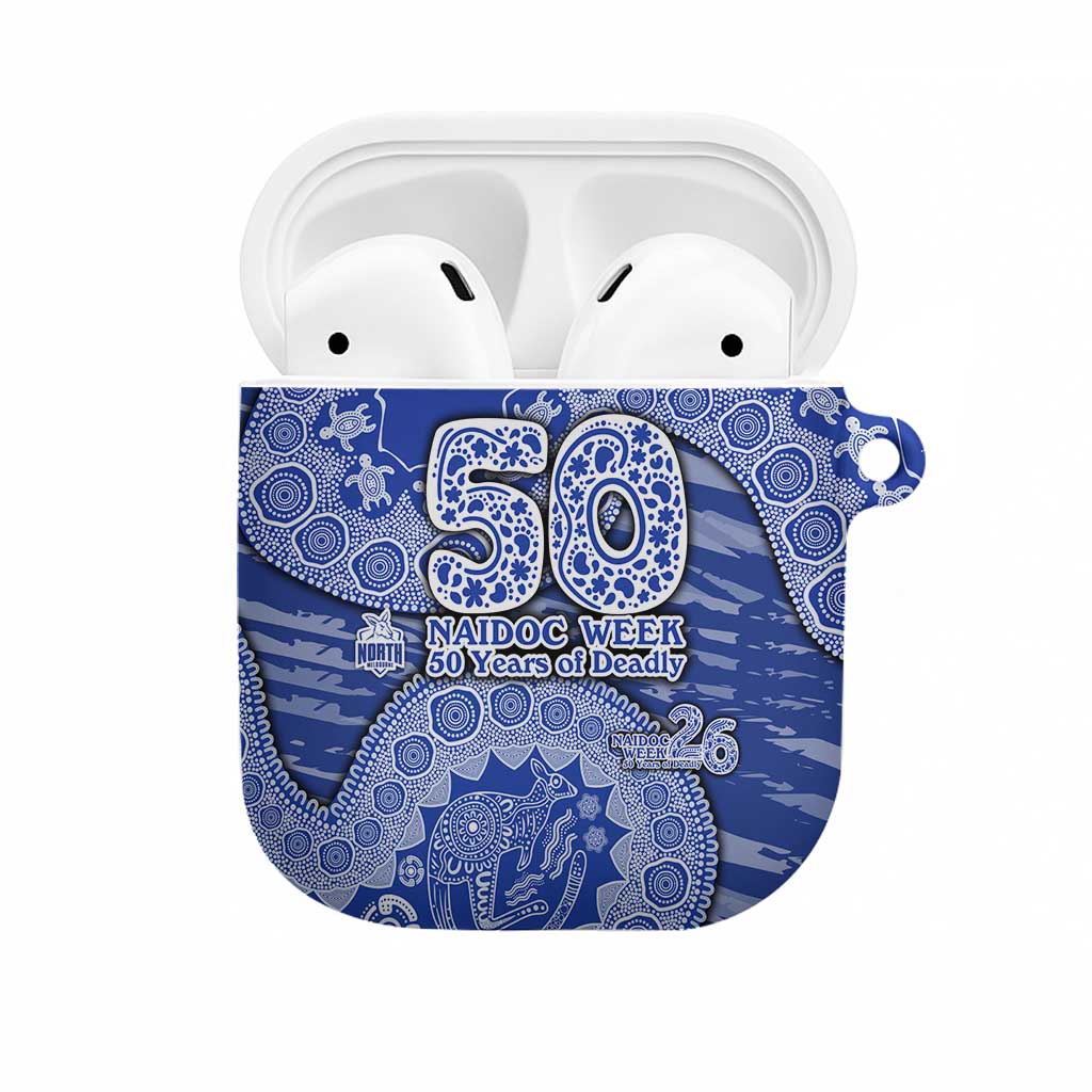North Melbourne Kangaroos NAIDOC Week 2026 AirPods Case Australian Aboriginal Dot Art Dreamtime Pattern Style