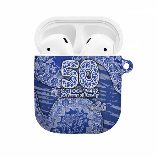 North Melbourne Kangaroos NAIDOC Week 2026 AirPods Case Australian Aboriginal Dot Art Dreamtime Pattern Style