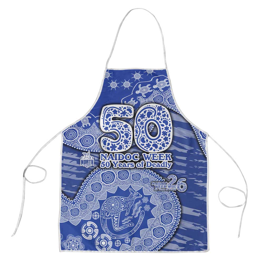 North Melbourne Kangaroos NAIDOC Week 2026 Apron Australian Aboriginal Dot Art Dreamtime Pattern Style