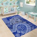 North Melbourne Kangaroos NAIDOC Week 2026 Area Rug Australian Aboriginal Dot Art Dreamtime Pattern Style