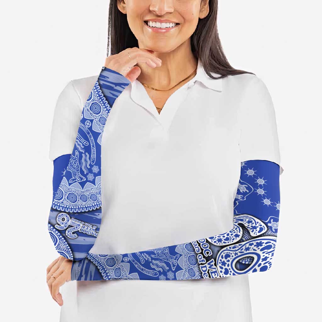 North Melbourne Kangaroos NAIDOC Week 2026 Arm Sleeves Australian Aboriginal Dot Art Dreamtime Pattern Style