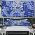 North Melbourne Kangaroos NAIDOC Week 2026 Auto Sun Shade Australian Aboriginal Dot Art Dreamtime Pattern Style