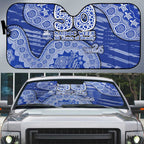 North Melbourne Kangaroos NAIDOC Week 2026 Auto Sun Shade Australian Aboriginal Dot Art Dreamtime Pattern Style