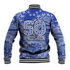 North Melbourne Kangaroos NAIDOC Week 2026 Baseball Jacket Australian Aboriginal Dot Art Dreamtime Pattern Style