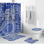 North Melbourne Kangaroos NAIDOC Week 2026 Bathroom Set Australian Aboriginal Dot Art Dreamtime Pattern Style