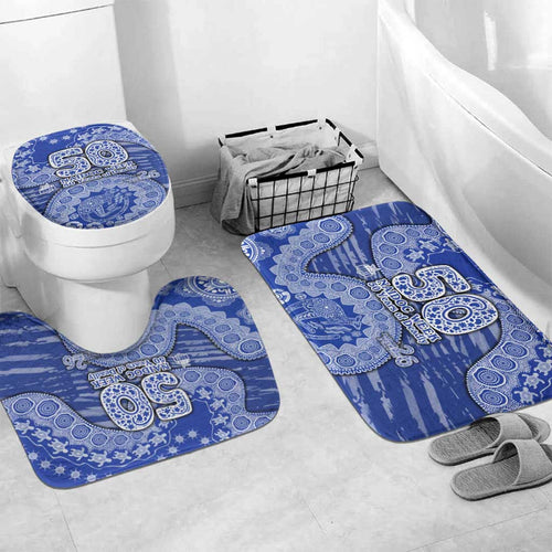 North Melbourne Kangaroos NAIDOC Week 2026 Bathroom Set Australian Aboriginal Dot Art Dreamtime Pattern Style