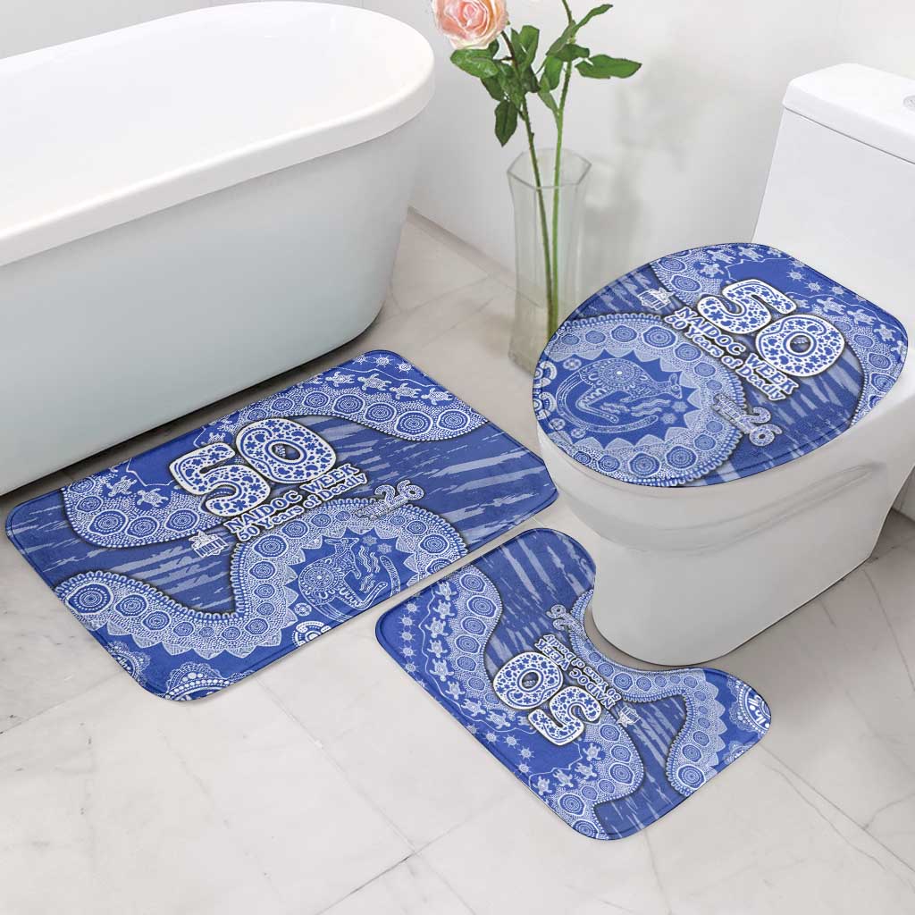 North Melbourne Kangaroos NAIDOC Week 2026 Bathroom Set Australian Aboriginal Dot Art Dreamtime Pattern Style