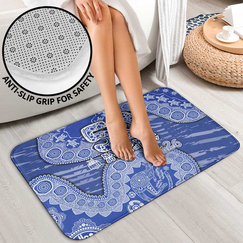 North Melbourne Kangaroos NAIDOC Week 2026 Bathroom Set Australian Aboriginal Dot Art Dreamtime Pattern Style