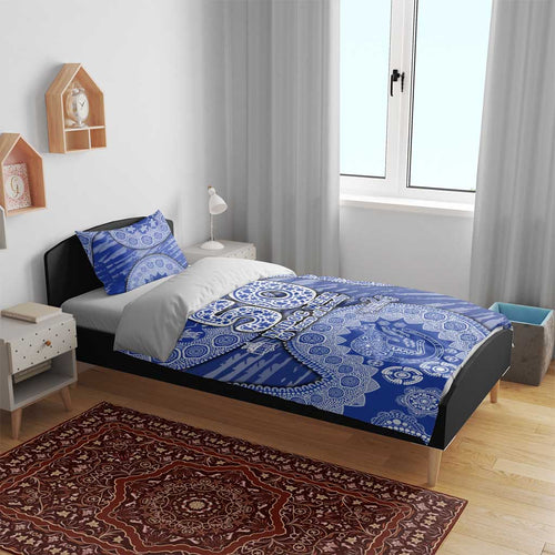 North Melbourne Kangaroos NAIDOC Week 2026 Bedding Set Australian Aboriginal Dot Art Dreamtime Pattern Style