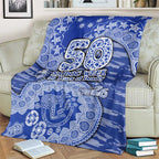 North Melbourne Kangaroos NAIDOC Week 2026 Blanket Australian Aboriginal Dot Art Dreamtime Pattern Style