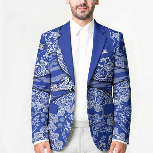 North Melbourne Kangaroos NAIDOC Week 2026 Blazer Australian Aboriginal Dot Art Dreamtime Pattern Style