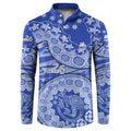 North Melbourne Kangaroos NAIDOC Week 2026 Button Sweatshirt Australian Aboriginal Dot Art Dreamtime Pattern Style