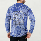 North Melbourne Kangaroos NAIDOC Week 2026 Button Sweatshirt Australian Aboriginal Dot Art Dreamtime Pattern Style