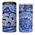 North Melbourne Kangaroos NAIDOC Week 2026 4 in 1 Can Cooler Tumbler Australian Aboriginal Dot Art Dreamtime Pattern Style