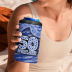 North Melbourne Kangaroos NAIDOC Week 2026 4 in 1 Can Cooler Tumbler Australian Aboriginal Dot Art Dreamtime Pattern Style