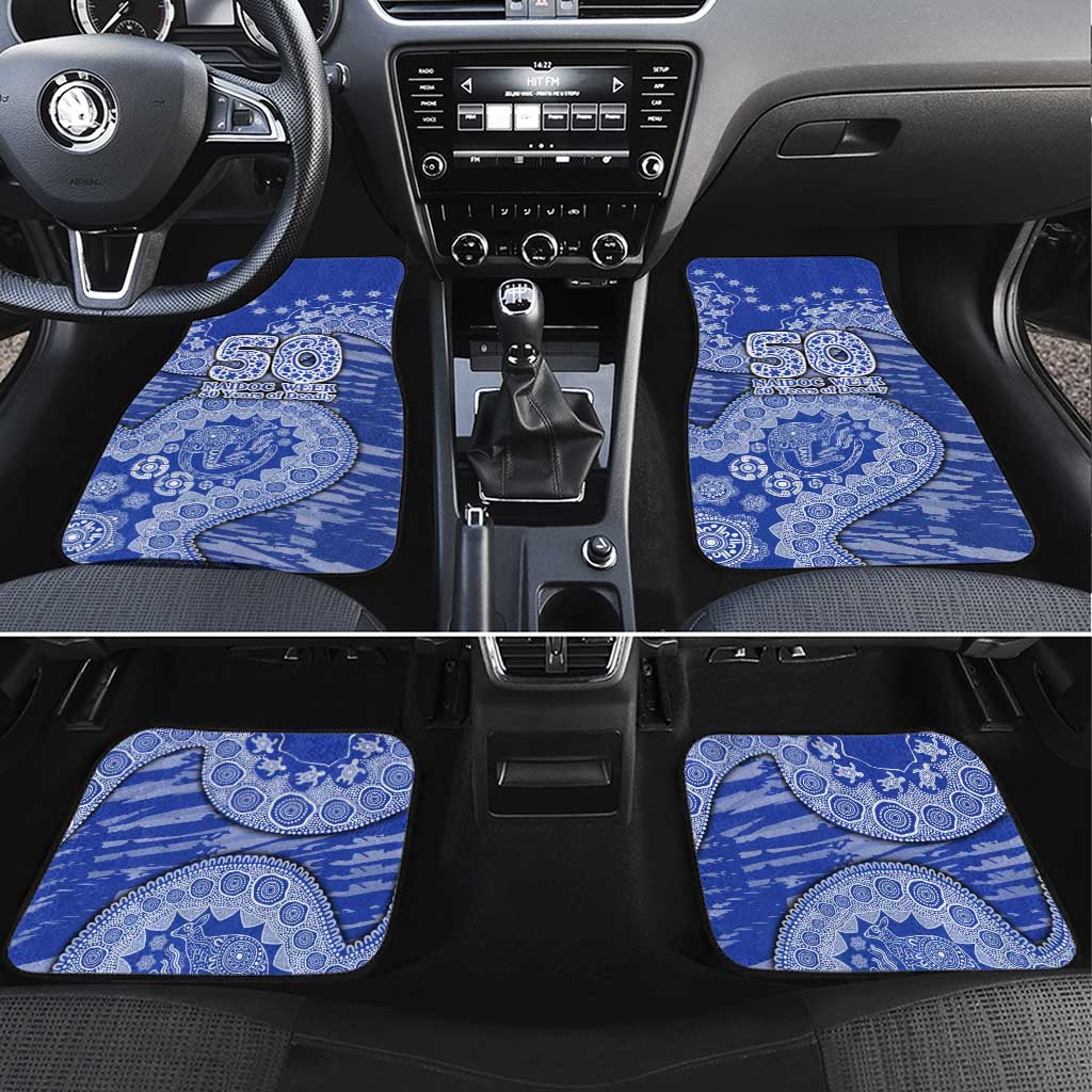 North Melbourne Kangaroos NAIDOC Week 2026 Car Mats Australian Aboriginal Dot Art Dreamtime Pattern Style