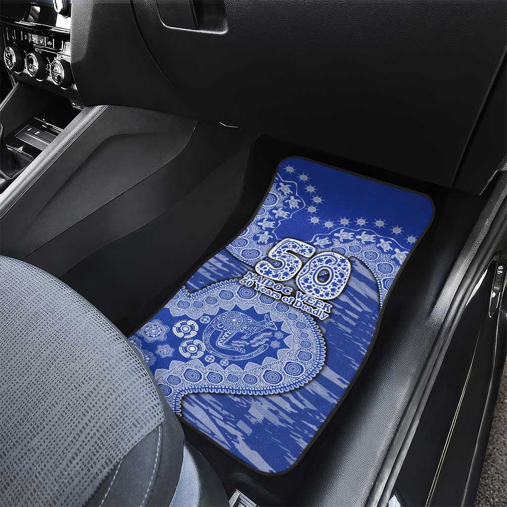 North Melbourne Kangaroos NAIDOC Week 2026 Car Mats Australian Aboriginal Dot Art Dreamtime Pattern Style
