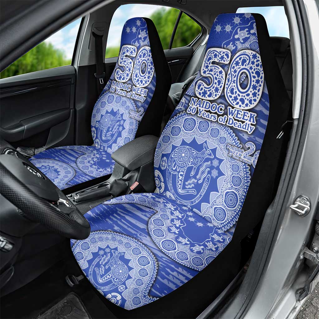 North Melbourne Kangaroos NAIDOC Week 2026 Car Seat Cover Australian Aboriginal Dot Art Dreamtime Pattern Style