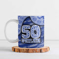 North Melbourne Kangaroos NAIDOC Week 2026 Ceramic Mug Australian Aboriginal Dot Art Dreamtime Pattern Style
