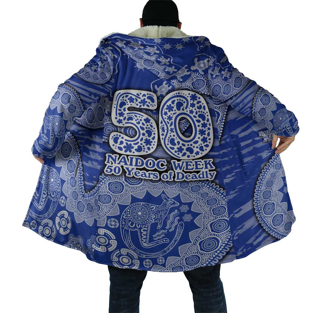 North Melbourne Kangaroos NAIDOC Week 2026 Cloak Australian Aboriginal Dot Art Dreamtime Pattern Style