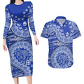 North Melbourne Kangaroos NAIDOC Week 2026 Couples Matching Long Sleeve Bodycon Dress and Hawaiian Shirt Australian Aboriginal Dot Art Dreamtime Pattern Style