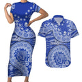 North Melbourne Kangaroos NAIDOC Week 2026 Couples Matching Short Sleeve Bodycon Dress and Hawaiian Shirt Australian Aboriginal Dot Art Dreamtime Pattern Style
