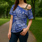 North Melbourne Kangaroos NAIDOC Week 2026 Cross Shoulder Shirt Australian Aboriginal Dot Art Dreamtime Pattern Style