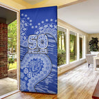 North Melbourne Kangaroos NAIDOC Week 2026 Door Cover Australian Aboriginal Dot Art Dreamtime Pattern Style